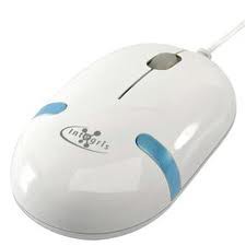 Mouse Integris branco e azul